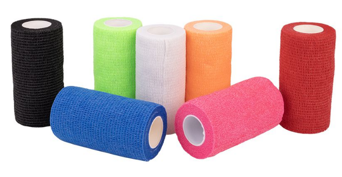 Cohesive Bandage 75mm X 5m Compression Wrap - White - 12 Rolls | Decathlon